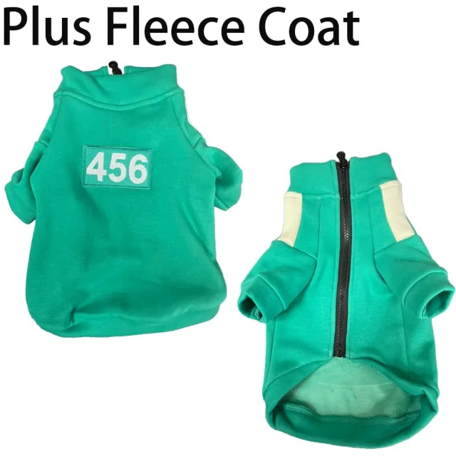 Squid Game Pet Hoodie: Cozy & Playful