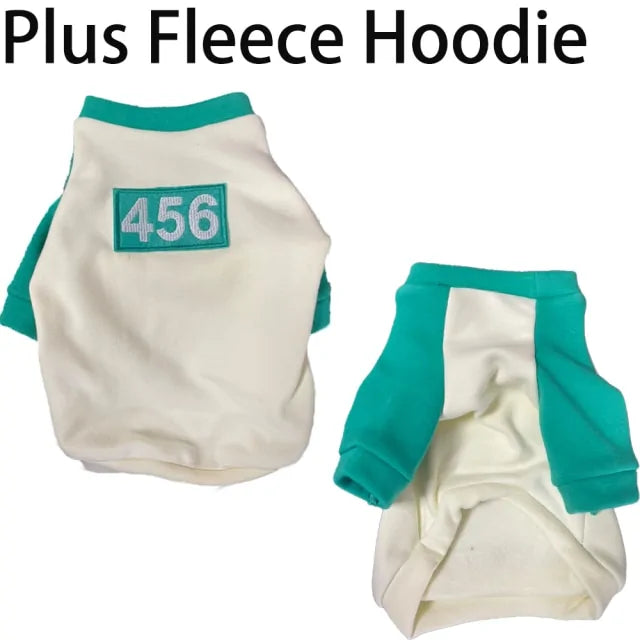 Squid Game Pet Hoodie: Cozy & Playful