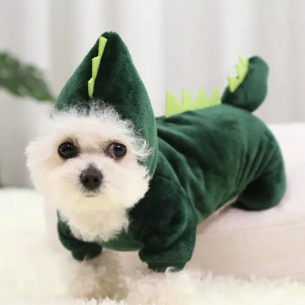 Cozy Dinosaur Pet Costume: Rawr-somely Cute!