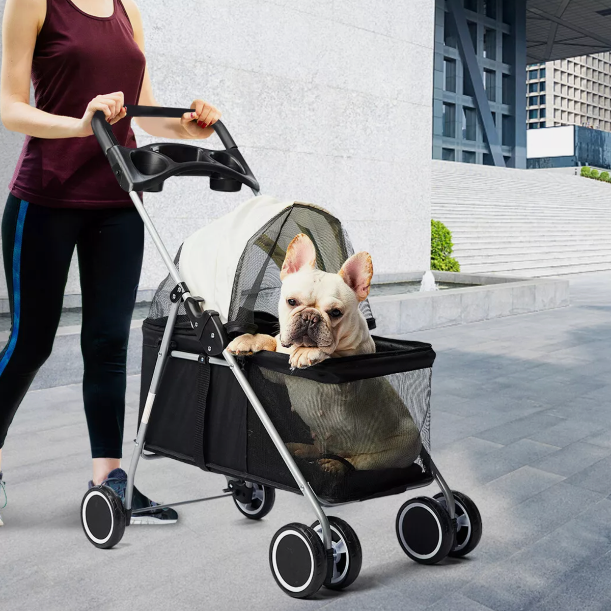 Portable Pet Stroller: Go Anywhere