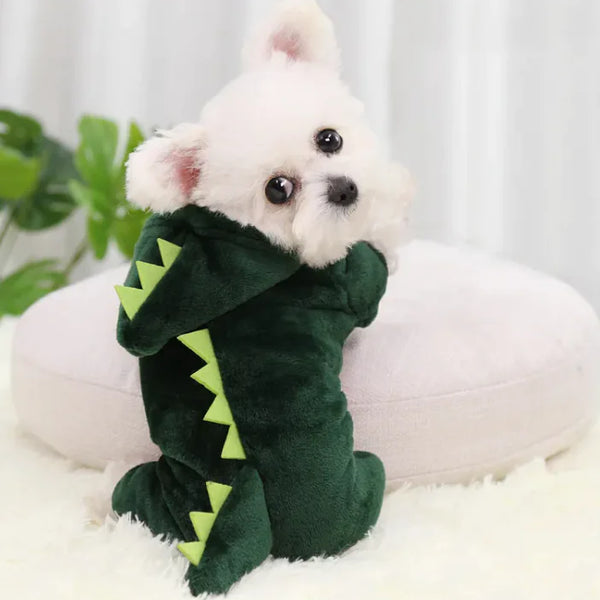 Cozy Dinosaur Pet Costume: Rawr-somely Cute!